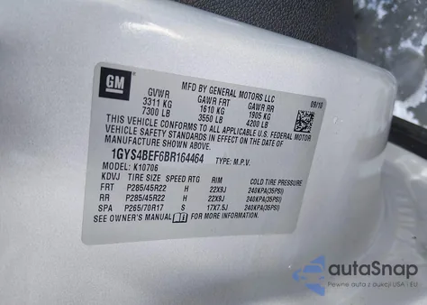 2011 Cadillac Escalade Luxury from USA, damaged, VIN 1GYS4BEF6BR164464